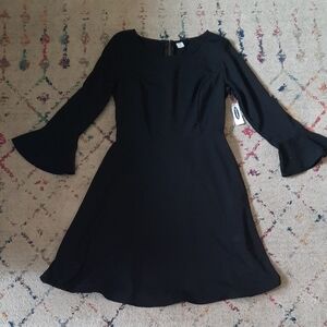Old Navy Black Long Sleeve Dress XS
